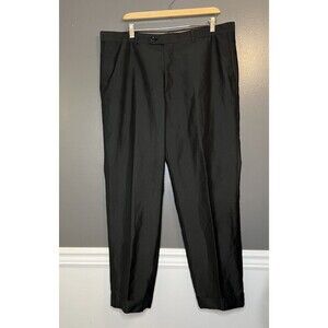 Profile Black Dress Pants Mens 40/38 Black Regular Fit